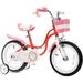 Royalbaby Little Swan Red 16 Girl s Bicycle with Training Wheels and Basket