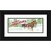 Reed Tara 18x10 Black Ornate Wood Framed with Double Matting Museum Art Print Titled - Sleigh Bells Ring-Sleigh Ride