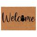 Welcome Doormat Coco Coir Door Mat Welcome Snowman Christmas (24 x 16 )