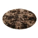 Round Area Rugs Shaggy Circle Area Rug for Living Room Soft Fuzzy Carpets for Kids Room Bedroom 72.05x72.05 inches Brown