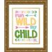 Ball Susan 19x24 Gold Ornate Wood Framed with Double Matting Museum Art Print Titled - Run Wild My Child