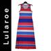 Lularoe Dresses | Lularoe Woman Stripe Sheath Stretch Sleeveless Dress Casual Formal Size Xl | Color: Red | Size: Xl