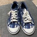 Coach Shoes | Coach Barrett Poppy Brush Navy Sneakers | Color: Blue/White | Size: 8