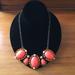 J. Crew Jewelry | J. Crew Chunky Coral Rhinestone Statement Necklace | Color: Orange/Pink | Size: Os