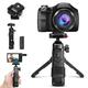 Wireless Bluetooth Remote control Shooting Grip and Selfie Tripod Compatible for Sony and Canon Camera vlogging