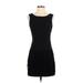 Forever 21 Casual Dress - DropWaist Scoop Neck Sleeveless: Black Print Dresses - Women's Size Small
