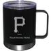 Black Pittsburgh Pirates 12oz. Personalized Stainless Steel Lowball with Handle