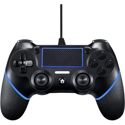 Controller for PS4, USB Wired Controller for PlayStation4/Pro/Slim/PC, Dual Vibration Gamepad and
