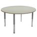 Factory Direct Partners La Madera Pro Round Activity Table w/ Adjustable Super Legs Laminate/Metal | 31.5 H x 48 W x 48 D in | Wayfair 13130-277