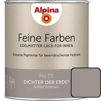 Alpina - Feine Farben Lack No. 05 Dichter der Erde erdbraun edelmatt 750 ml Buntlacke
