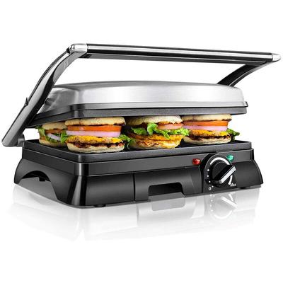 Samson 30KLU- xxl Kontaktgrill Panini Grill,Sandwich Maker,2000 Watt, antihaft beschichtetes