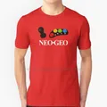 Neo Geo Arcade T Shirt 100% pur coton jeux vidéo Retro 90s Nineties 1990s Console Cartouche