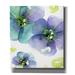 Winston Porter "Blue Flowers" By Dawn Derman, Giclee Canvas Wall Art, 26"X30" Canvas in Green/Indigo | 30 H x 26 W x 1.5 D in | Wayfair