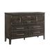 Wildon Home® Suffern Wooden 6 Drawer Combo Dresser Wood in Brown | 17.38 H x 42.38 W x 59 D in | Wayfair 7C3DCAB672C44DD8A85E4973ACFBECA6