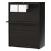 HIRSH 17649 42" W 5 Drawer Lateral File Cabinet, Black, Letter