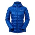 Berghaus Women's Cuillin Synthetic Insulated Hooded Jacket, Durable Design, Water Resistant, Surf The Web/Sodalite Blue, 16