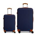 CALDARIUS Suitcase Large & Cabin Bag | Suitcase Set | Combination Lock | Travel Bag | Dual Spinner Wheels | Luggage | Lightweight | Hard Shell | Carry-ons & Hold | (NAVY BLUE, CABIN 20'' + LARGE 28'')