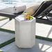 COSIEST MgO Outdoor Hexagonal Accent Table, Plant Stand