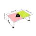 Foldable Laptop Table, Mini Picnic Bed Tray Reading Desks, Red Green - Red Green