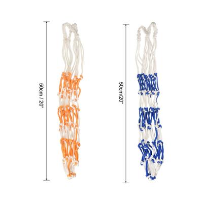 1 Set/2Pcs Basketball Net Bag Storage Ball Mesh Bag, White Yellow/White Blue - White Yellow, White Blue