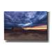 Latitude Run® Stormy Sky by Sebastien Lory - Wrapped Canvas Photograph Canvas, Solid Wood in Black/Blue/Orange | 12 H x 18 W x 0.75 D in | Wayfair