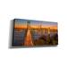 Latitude Run® Bay Bridge & Evening Commute by John Gavrilis - Wrapped Canvas Photograph Canvas in Blue/Gray/Orange | 30 H x 60 W x 1.5 D in | Wayfair