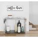 Gracie Oaks Coffee Bar on by Lettered & Lined - Unframed Print Plastic/Acrylic in White | 12 H x 36 W x 0.2 D in | Wayfair