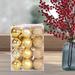 The Holiday Aisle® 24 Piece Christmas Ball Set Plastic in Yellow | 1.18 H x 1.18 W x 1.18 D in | Wayfair C75E4D67C2A34D4E8CF8B20809E34A43