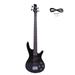 Right Handed IB Bass Guitar 4 String with Power Line & Wrench Tool Music Instrument Black