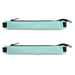 Pencil Case (2 Pack) PU Leather Pen Pencil Pouch Holder Stationery Zipper Bag with Elastic Strap for Pens Pencils Eraser