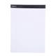 Mintra Office Legal Pads - (BASIC WHITE 6pk ) - 50 Sheets per Notepad Micro perforated Writing Pad Notebook Paper for School College Office Business