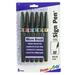 Pentel Sign Pen Set Micro Brush Tip 6-Colors