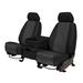 CalTrend Front Buckets Carbon Fiber Seat Covers for 2012-2021 Nissan NV1500-3500 - NS175-03FC Charcoal Insert with Black Trim
