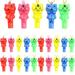 25 Pcs Plastic Whistles with Lanyard Soccer Pattern Training Sports Whistle Kids Whistle for Referee School Camping Soccer Party Favors World Cup Soccer Party Favors Supplies