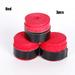 1/2/3pcs High quality Fishing Rod Tapes Outdoor sport Equipment Sports Safety accessories Dry Tennis Racket Racquet Vibration Sweatband Sweat Absorbed Wrap Overgrip Wraps RED 3PCS