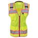Women s High Visibility Safety Vest with Pink Trim Type R Class 2 5XL SAFEGEAR