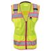 Women s High Visibility Safety Vest with Pink Trim Type R Class 2 Large SAFEGEAR