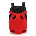 Pet Carrier Backpack Adjustable Pet Cats and Dogs Front Front Carry Travel Bag Legs Extendable Easy For Small And Medium Dogs Traveling Hiking Camping (Red L)