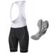 Men Breathable Padded Bib Shorts Quick-drying Cycling Shorts Bike Bib Shorts