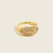 J. Crew Jewelry | Jcrew Kiss Pave’ Ring Sz 7 | Color: Gold/Pink | Size: 7