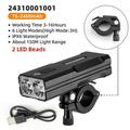 850LM USB Rechargeable Bike Light Bicycle Lights Headlight Front Light 2 LED Super Bright IPX6 Waterproof Bike Headlamp w/ free Taillight 6-Switch Modes Cycling Flashlight - Night Riding Hiking Camp
