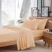 BedDecor - All Weather RV Camper Sheet Set (Peach|42 x80 |Drop Length-8 ) | 600 Thread Count Egyptian cotton | 1 Piece Fitted Sheet 1 Piece Flat Sheet & 2 Piece Pillow Cover