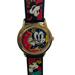 Disney Accessories | Minnie Mouse Watch Vtg Walt Disney Japan Disneyland Time Works Wristwatch Japan | Color: Black/Pink | Size: Os