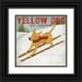 Fowler Ryan 12x12 Black Ornate Wood Framed with Double Matting Museum Art Print Titled - Yellow Dog Ski Co