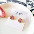 Kate Spade Jewelry | Kate Spade That Sparkle Stud Earrings Pink | Color: Gold/Pink | Size: Os