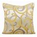 Pillow Cover Pillow Cover Couch Pillow Cover 20x20 inch (50x50 cm) Yellow Silk Throw Pillow Cover Handmade Pillow Cover Contemporary Abstract - Scrolling All The Way