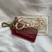 Coach Bags | Like New Coach Bag Tag Set | Color: Gold/Pink | Size: Os