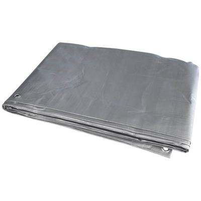 Schutzplane WINDHAGER "GEOTEX", silber (grün, silberfarben), B:500cm L:600cm, High-Density Polyethylen (HDPE), Planen, LxB: 6x5 m, zur Abdeckung von Anhängern oder Gartenmöbeln