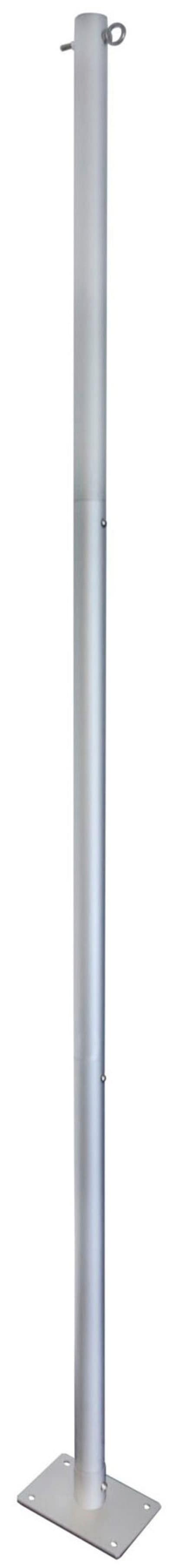 Sonnensegelmast WINDHAGER "Basic", silber (silberfarben), H:243cm Ø:48cm, Aluminium, Masten, praktische Steckkonstruktion für Montage auf Terrasse oder Rasen
