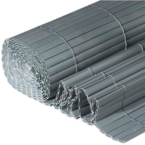 WINDHAGER Sichtschutzzaunmatten Zaunelemente aus UV- und witterungsbeständigem PVC, L: 3 m Gr. H/L: 90 cm x 3 m, grau (anthrazit)